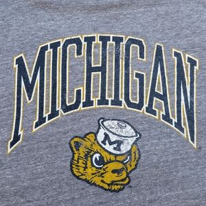 University of Michigan Wolverines NCAA Mens XL Heather Gray Football Basketball